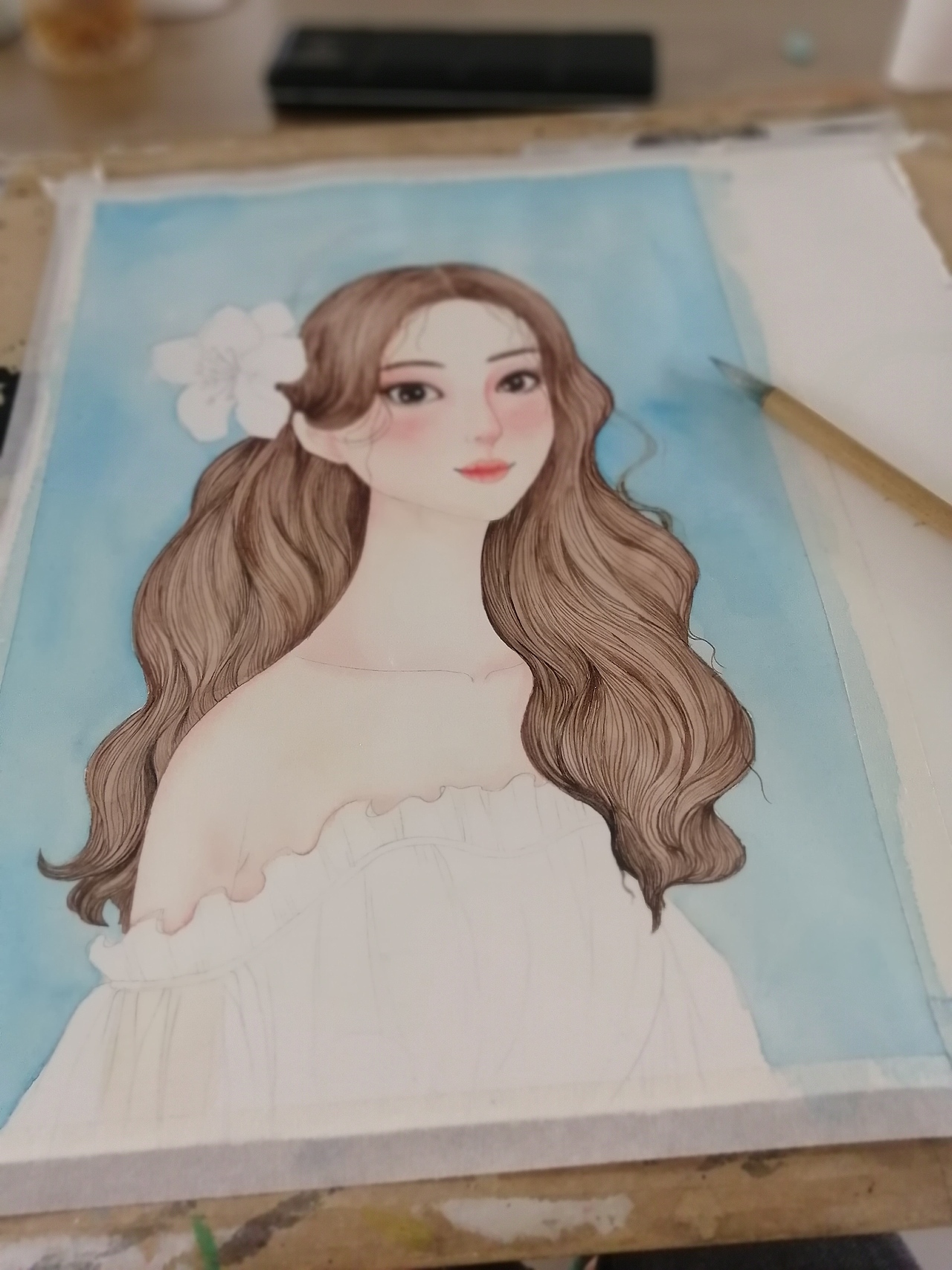 原创水彩（图ZMjU0MDQ3MzU2） - 商业插画 - 站酷设计师蓝白铅原创素材 - 站酷ZCOOL