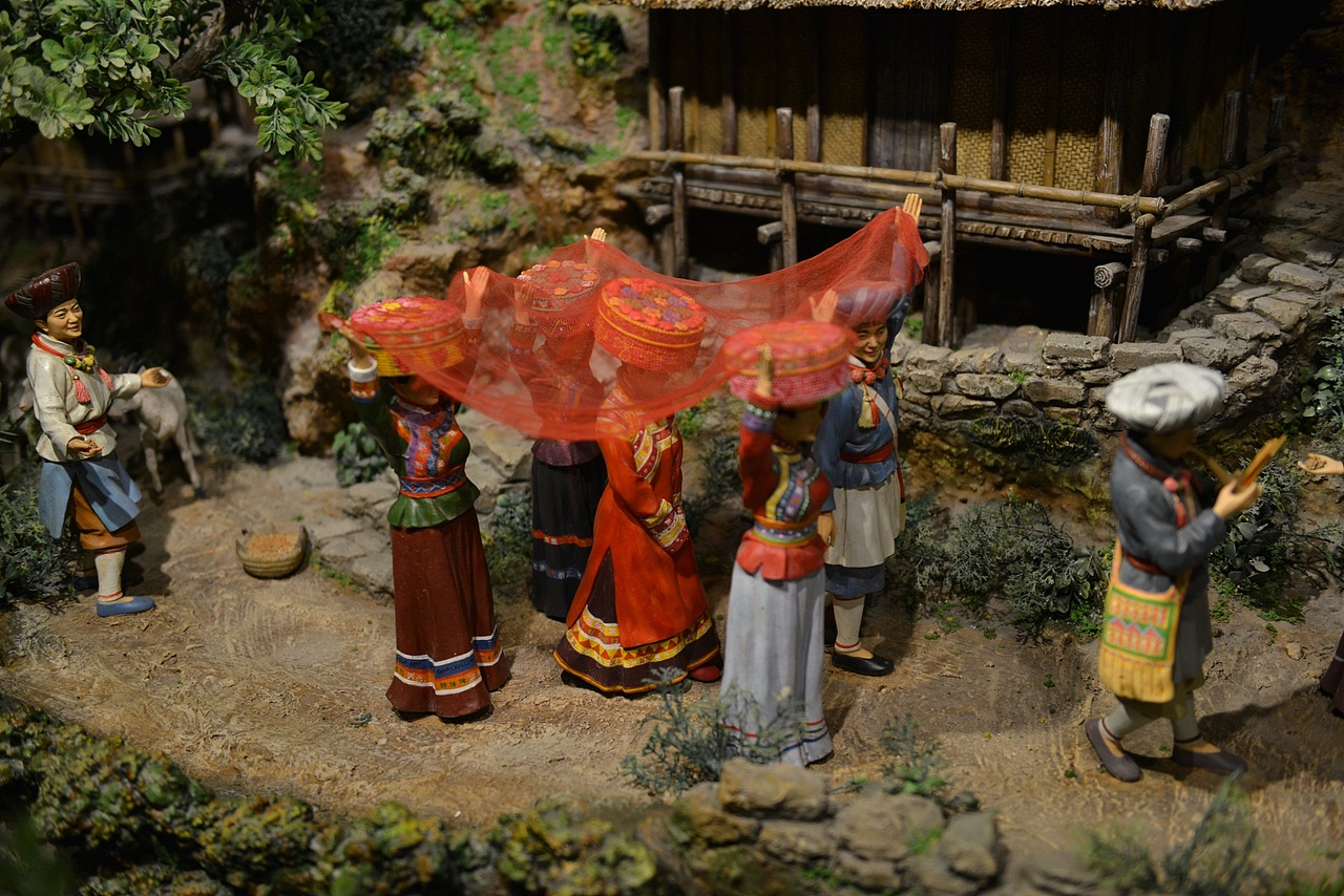 56个民族婚俗微雕2