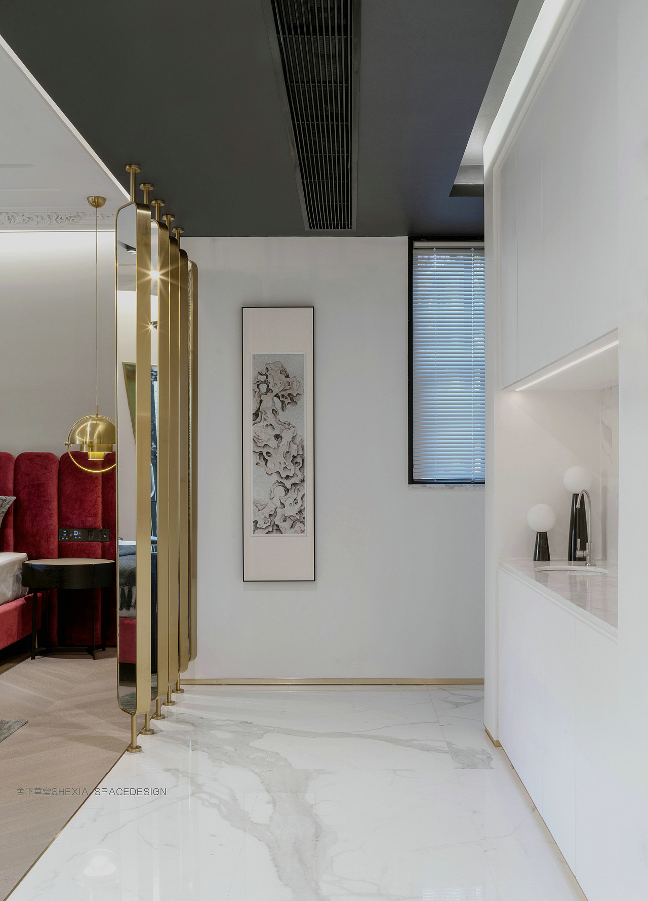 【宁洁设计作品 | 一半冷艳 · 一半迷红 】（图ZMTg0MDUwMTU2） - 家装设计 - 站酷设计师舍下草堂原创素材 - 站酷ZCOOL