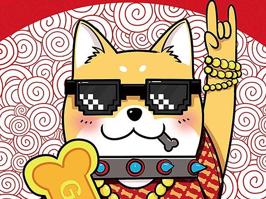 手機(jī)殼--金狗賀歲DOG! DOG!DOG!汪！汪！汪?。▊€人主頁-ZMzg3NjI4NjA=） - 商業(yè)插畫 - 站酷設(shè)計師地球上的et2EATTY原創(chuàng)素材 - 站酷ZCOOL
