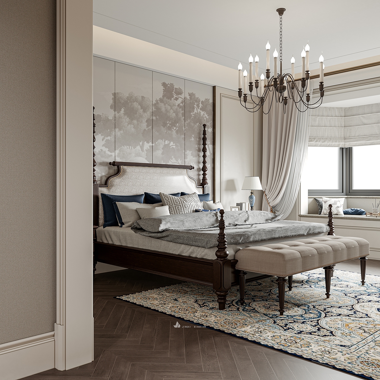 偶尔|美式（图ZMjYyMjEyMzQ0） - 家装设计 - 站酷设计师金该效果图官方账原创素材 - 站酷ZCOOL