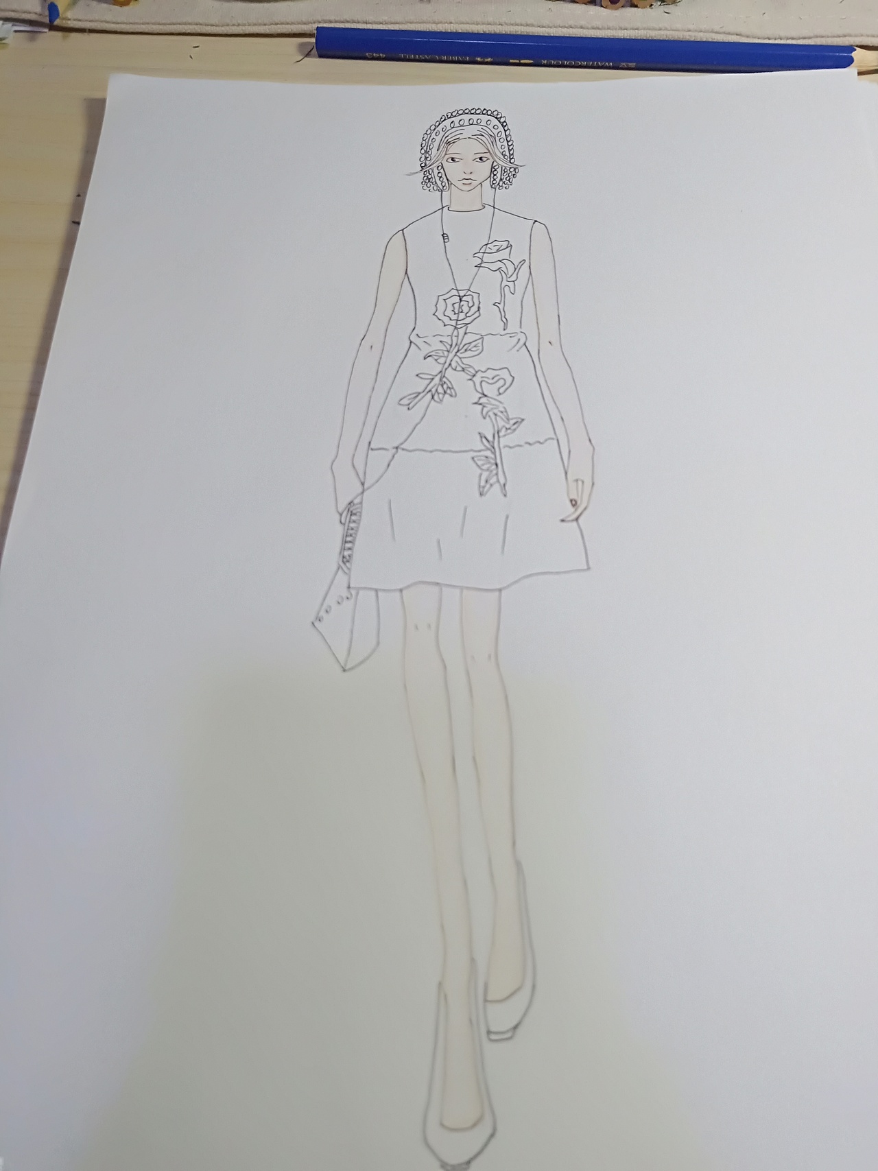 临摹女装服装设计（图ZMTUwNzc5MTMy） - 休闲/流行服饰 - 站酷设计师NaNaChris原创素材 - 站酷ZCOOL