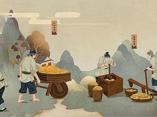 木头猫出品 | 一张教你酿酒的长卷