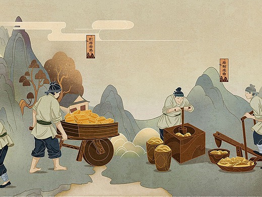 木头猫出品 | 一张教你酿酒的长卷