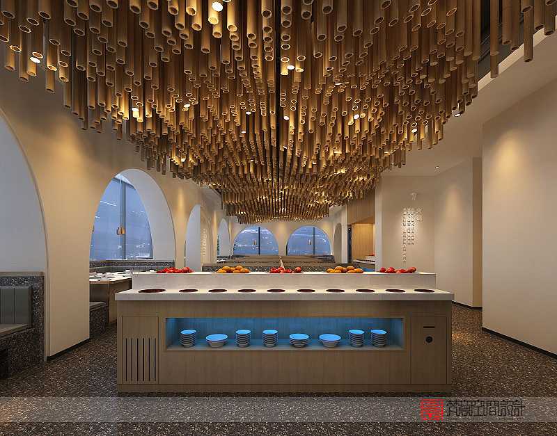 “小格乾坤”火锅店装修案例二-梵意郑州餐饮设计公司（图ZMTg4NjY2NzQ0） - 酒店餐饮设计 - 站酷设计师郑州餐饮设计公司原创素材 - 站酷ZCOOL