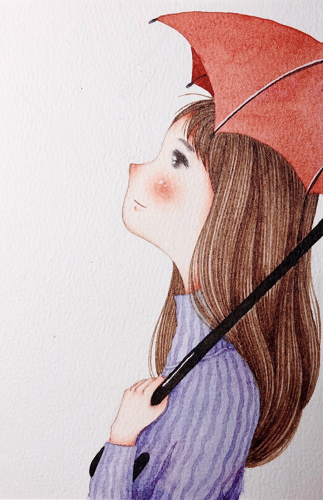 森系水彩人物绘