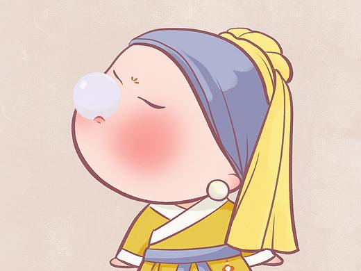 名画x汉服系列 Q版形象设计