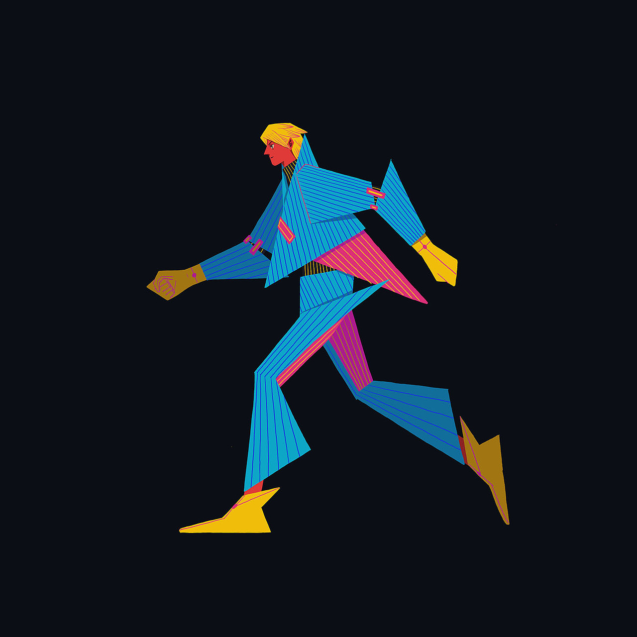 虚拟时装周服装插画