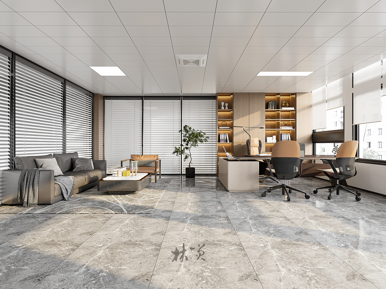 办公室设计|简约不简单的优雅现代风