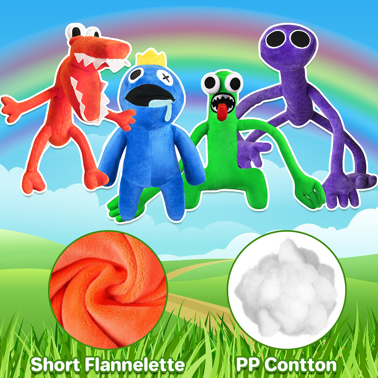 彩虹伙伴玩偶 亚马逊主图 A+ 视频