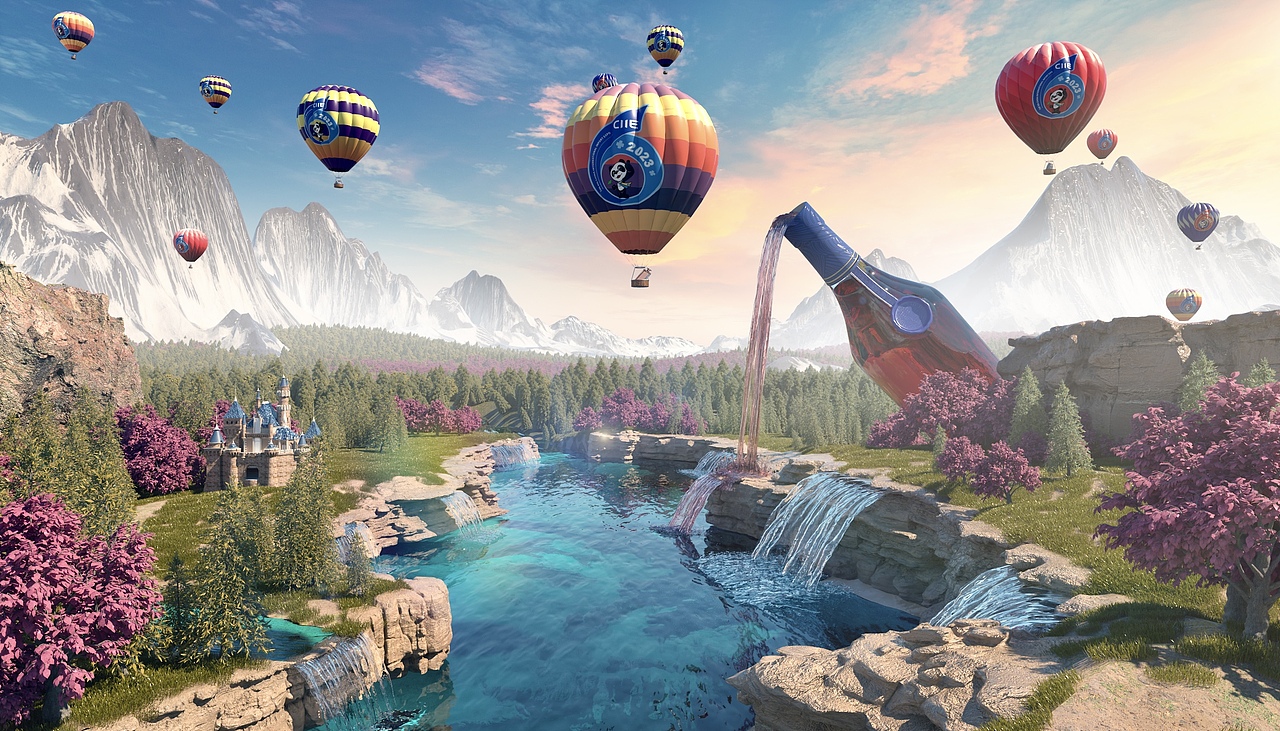 2023CIIE 第六届进博会开幕动画（图ZMzU2NDQ5OTY4） - 动画/影视 - 站酷设计师快乐星球VFX原创素材 - 站酷ZCOOL