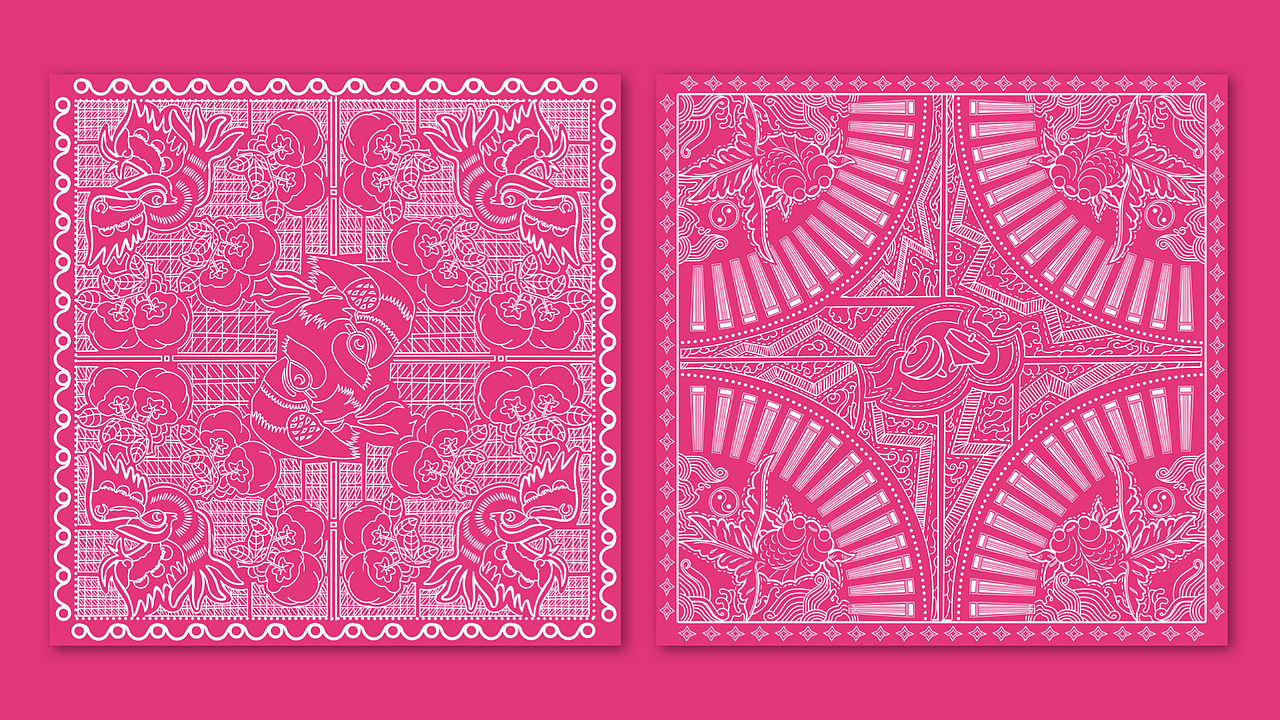 #2022青春答卷#中国朝鲜族传统纹样再造设计实验