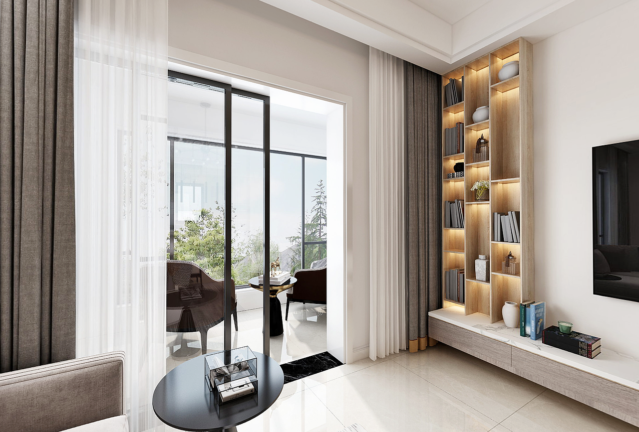 康桥融府163平现代风格装修设计效果图（图ZMjMxNDYzODgw） - 家装设计 - 站酷设计师美的家装饰公司原创素材 - 站酷ZCOOL