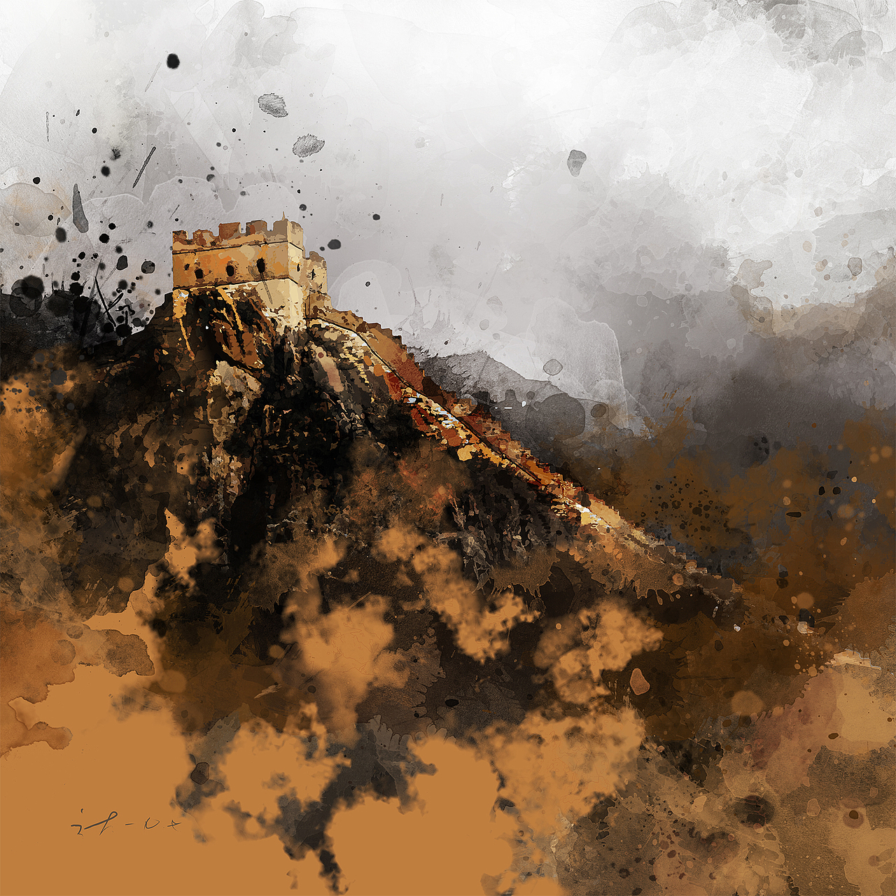 ps仿水粉效果（图ZMTgwMDg5Mzg4） - 商业插画 - 站酷设计师木角龙原创素材 - 站酷ZCOOL