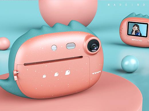 【大良造物設(shè)計】兒童相機（個人主頁-ZNTQ4NTA0NDQ=） - 玩具 - 站酷設(shè)計師大良造物原創(chuàng)素材 - 站酷ZCOOL