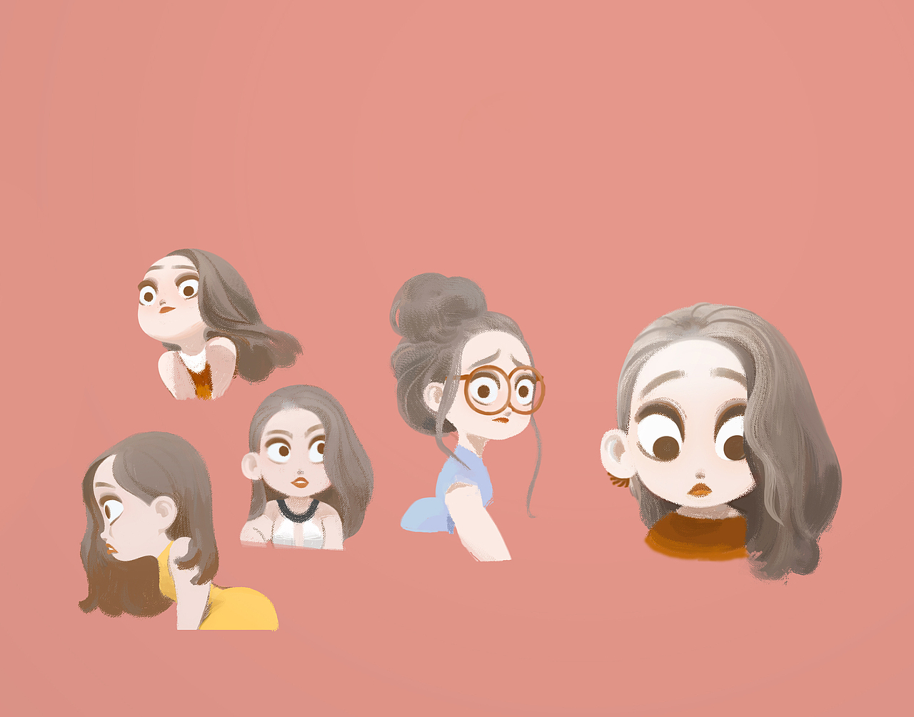 一些女娃娃（图ZMTQ2MDgzNTcy） - 概念设定 - 站酷设计师少年版小智原创素材 - 站酷ZCOOL