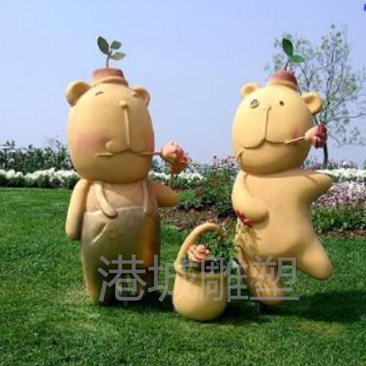 地瓜主题公园吉祥物玻璃钢卡通紫薯红薯公仔雕塑定制厂