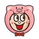 一小只ui设计猪的头像