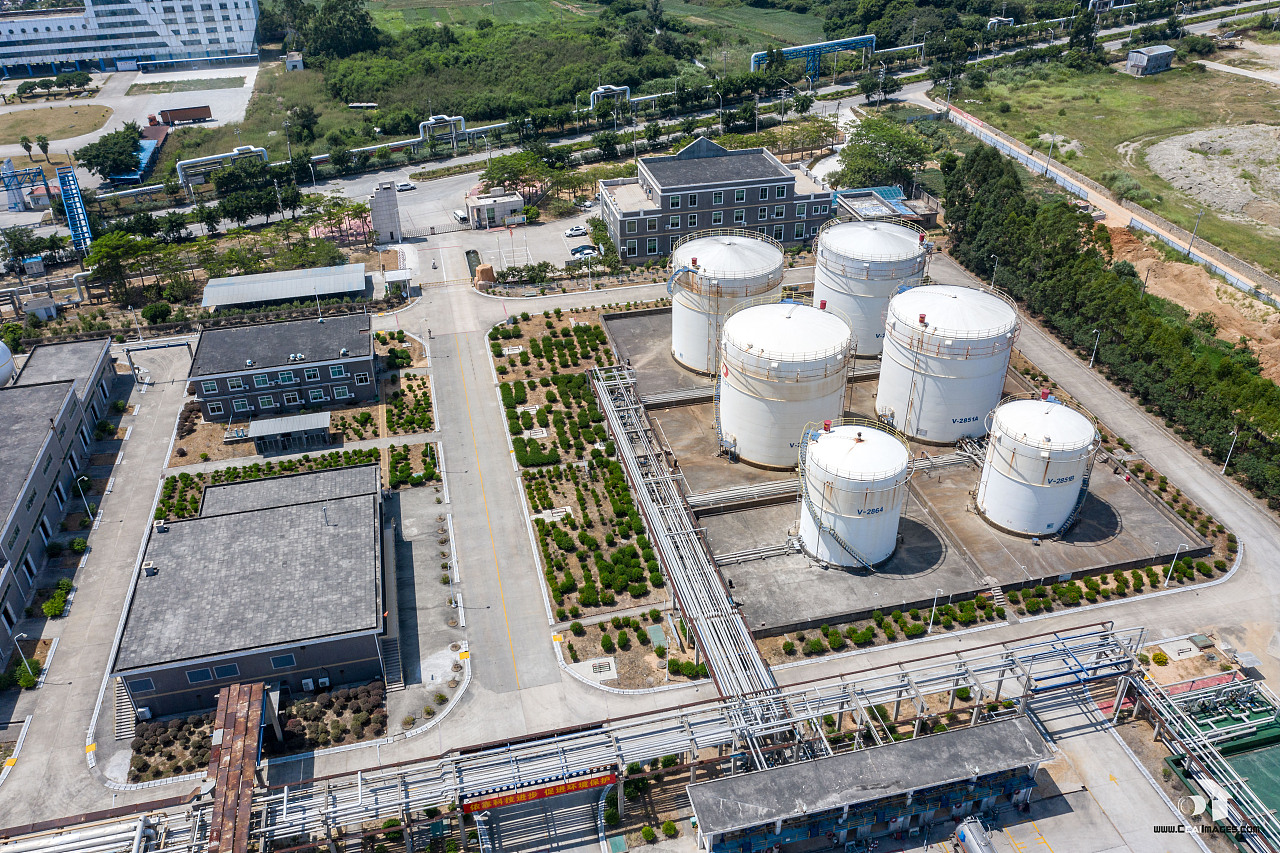 滨海城市—石化工厂航拍案例