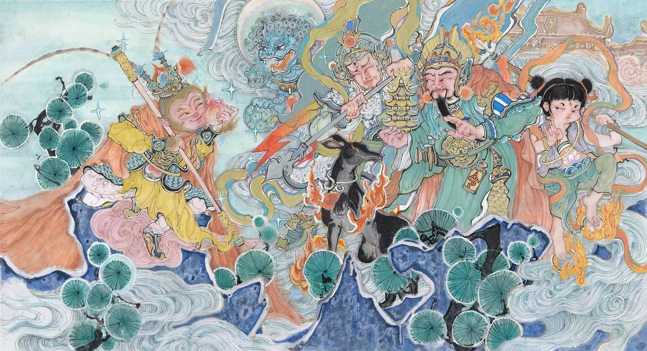 大闹天宫|插画|商业插画|李翔峰羽 - 原创作品 - 站酷 (zcool)