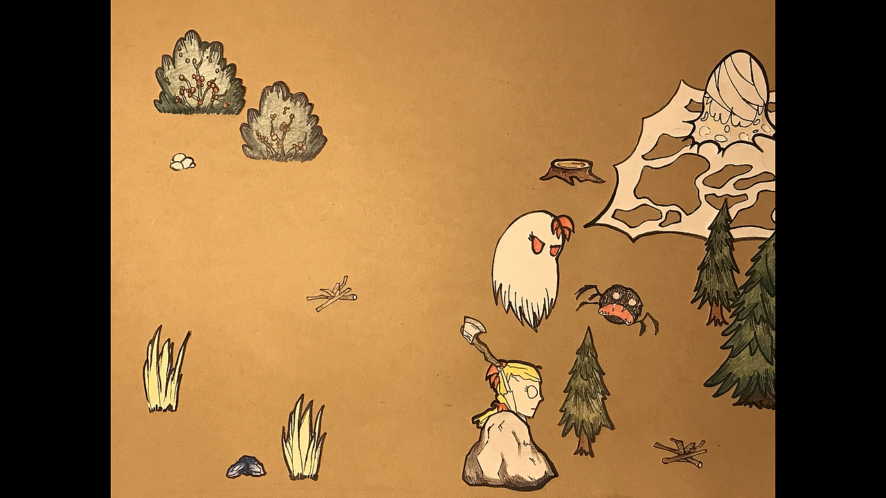 Don't Starve 剪纸风格定格动画（图ZMTMxMjMzMDAw） - 动画片 - 站酷设计师球球璇原创素材 - 站酷ZCOOL