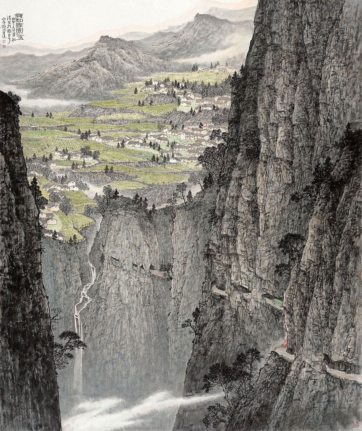 王洪涛国画山水作品