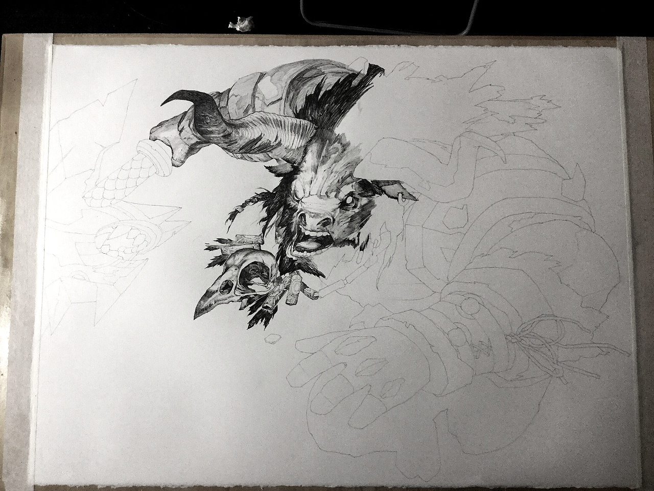 牛头人（图ZNTYyMTUyODQ=） - 商业插画 - 站酷设计师矩阵GTR原创素材 - 站酷ZCOOL