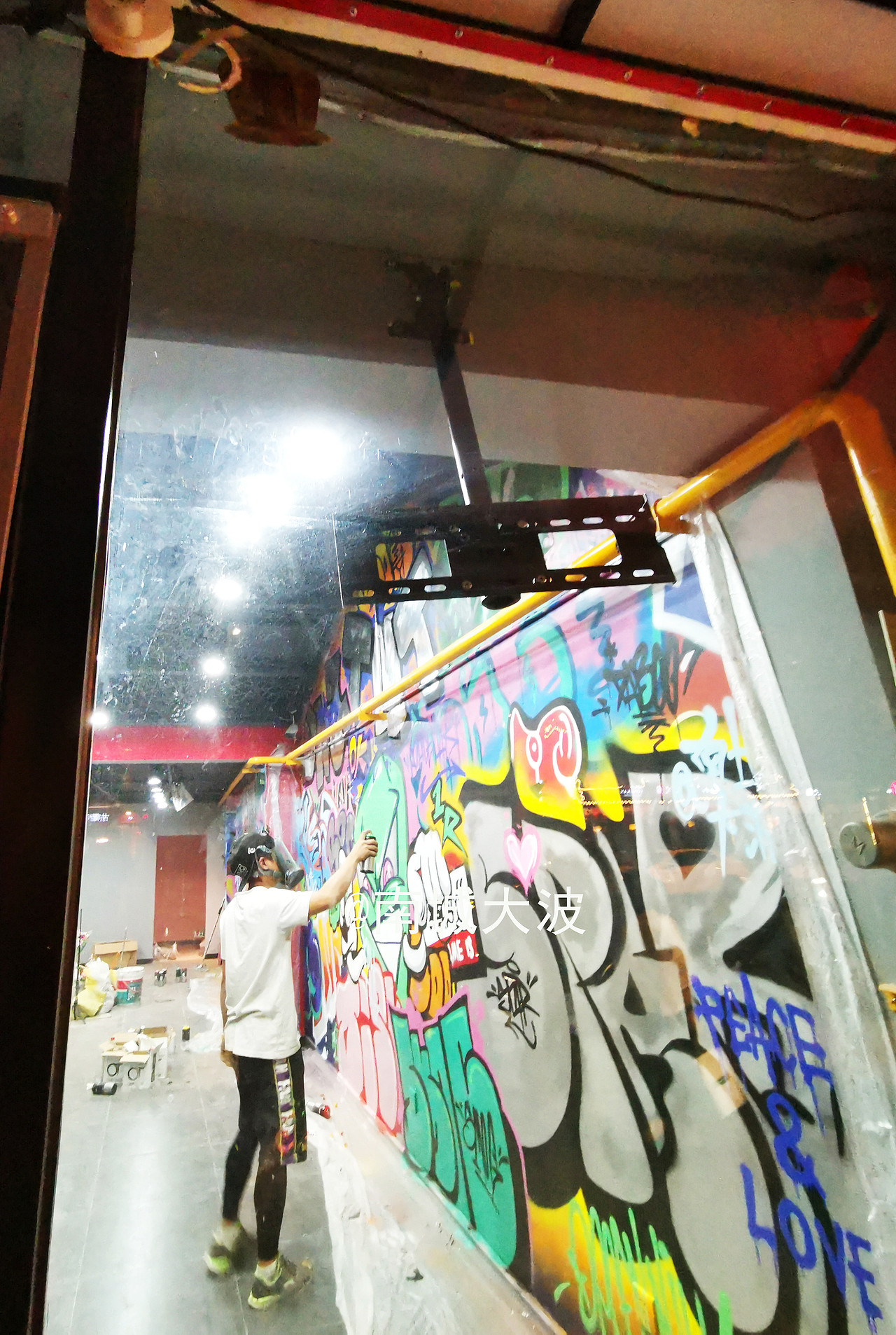 北京簋街@南城大波freestyle现场即兴街头涂鸦创作