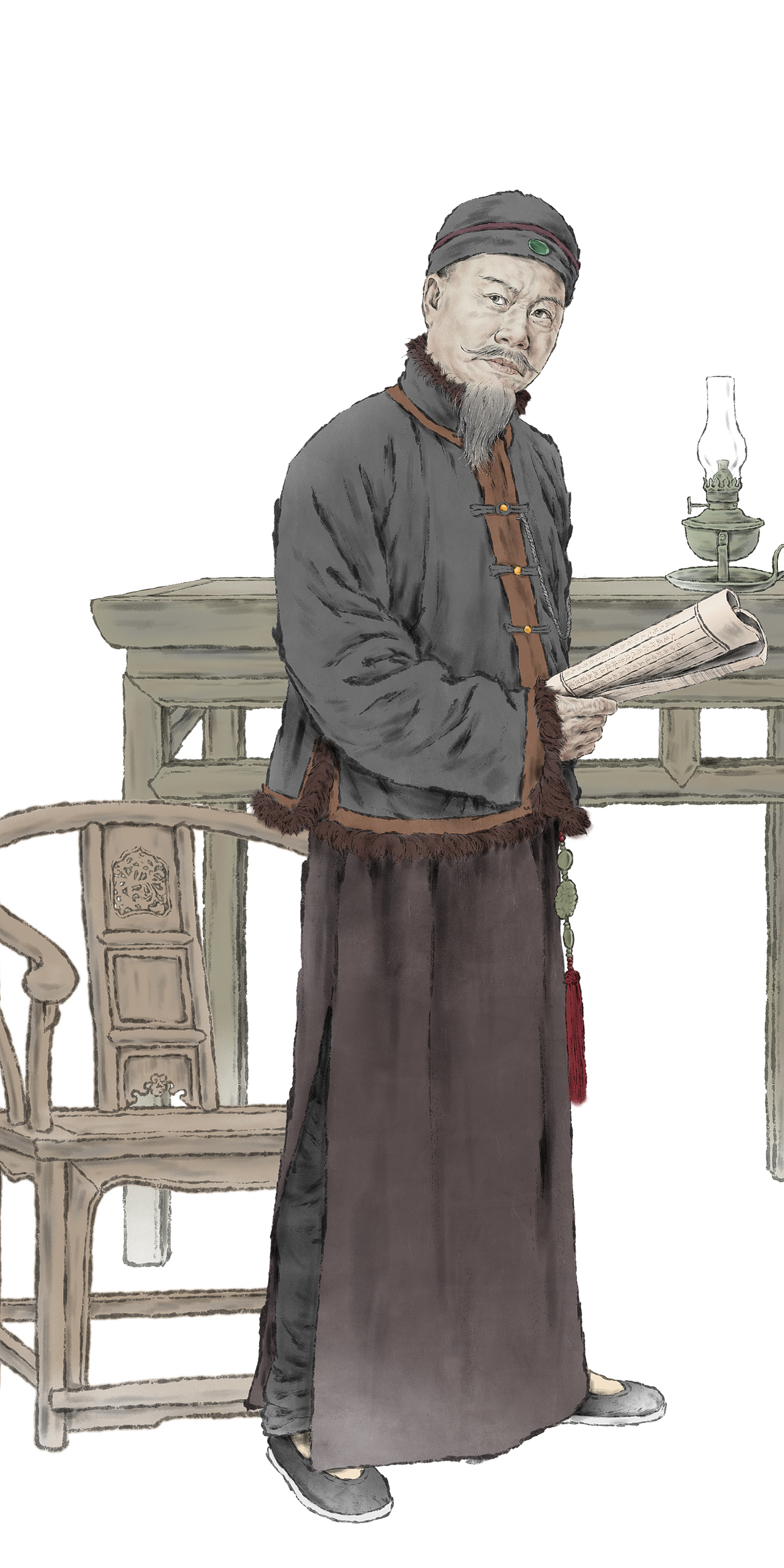 纪保超话剧插图《鲁镇》