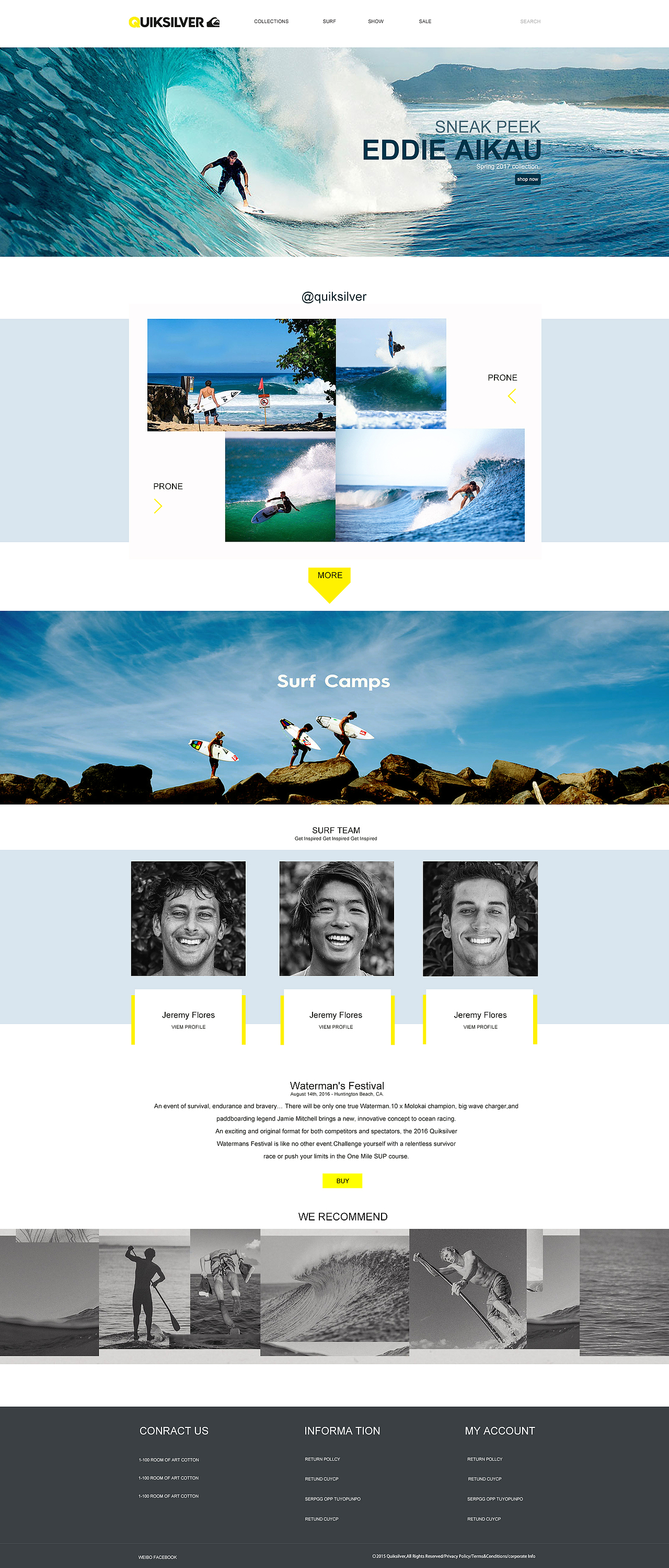 冲浪板——网页设计