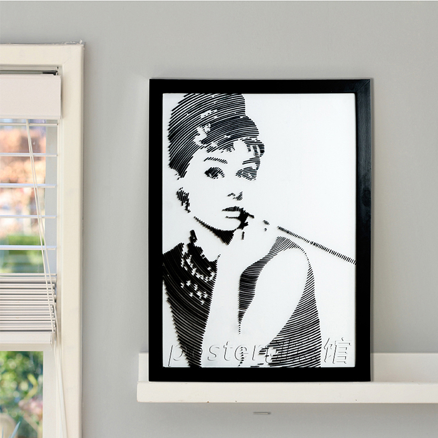 衍紙畫之赫本（圖ZMTU2MTA5OTky） - 其他手工藝 - 站酷設(shè)計師poster創(chuàng)意館原創(chuàng)素材 - 站酷ZCOOL