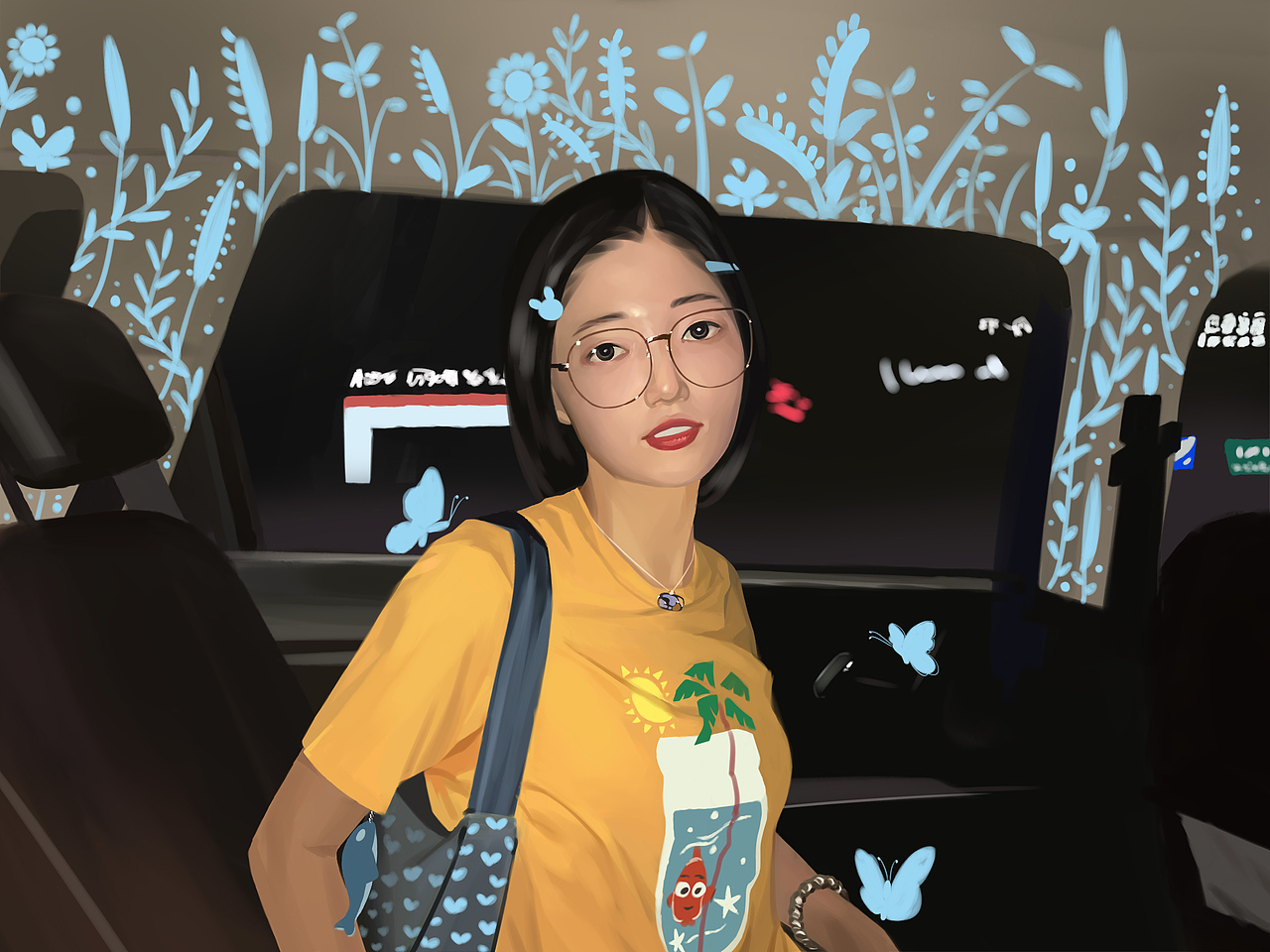 车里的女孩（图ZMzExNjc1MjY4） - 创作习作 - 站酷设计师aszzz原创素材 - 站酷ZCOOL