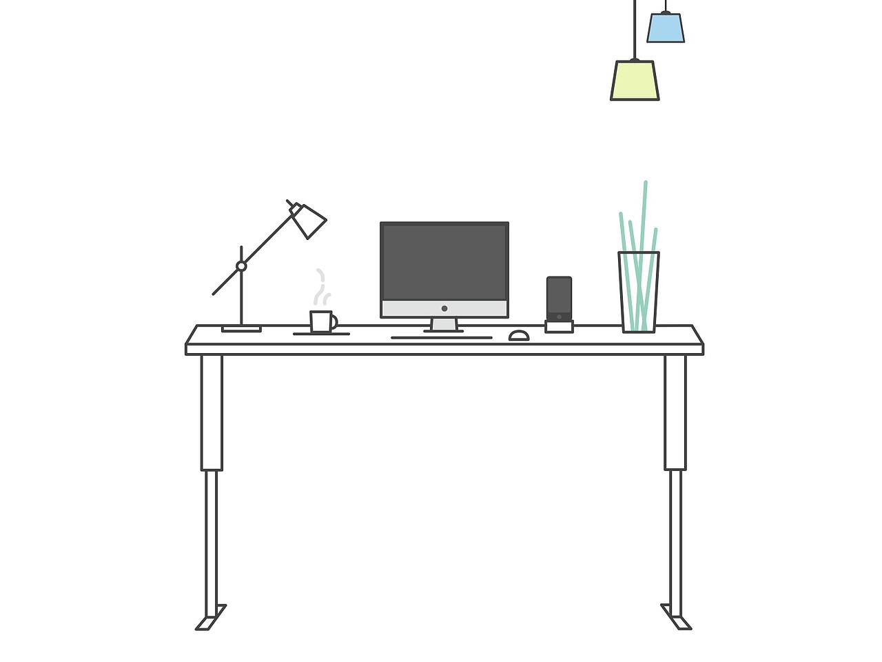 ＃临摹练习＃设计师的桌面｜工作空间｜插画｜ Workspace Illustration Kit（图ZNTQ0NDY2NzY=） - 图标 - 站酷设计师yinjichina原创素材 - 站酷ZCOOL