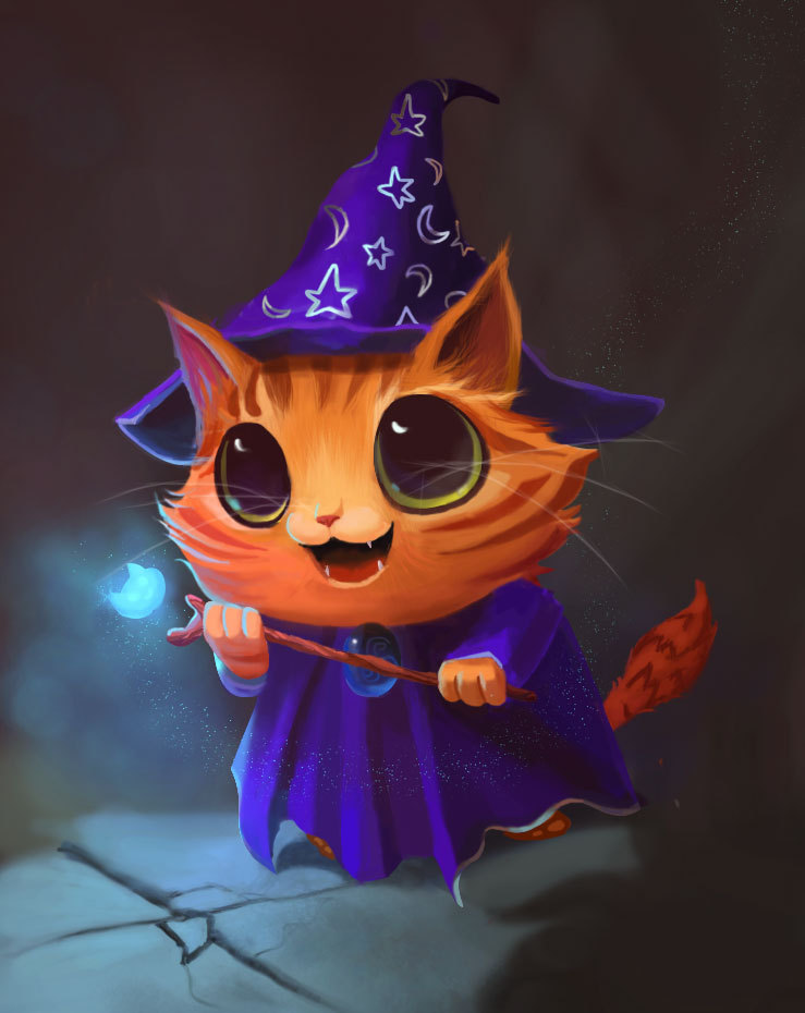 鼠绘临摹小猫咪法师