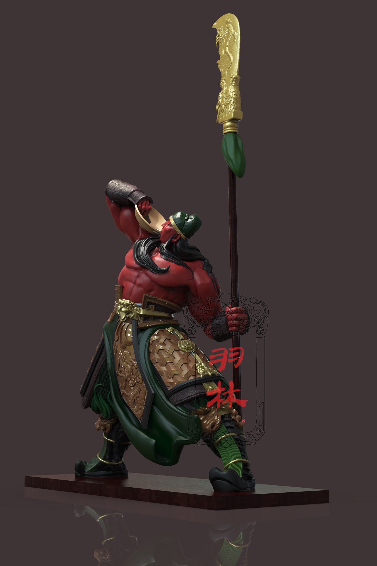 武圣 关云长|手工艺|手办/模玩|羽林造物 - 原创作品 - 站酷 (zcool)