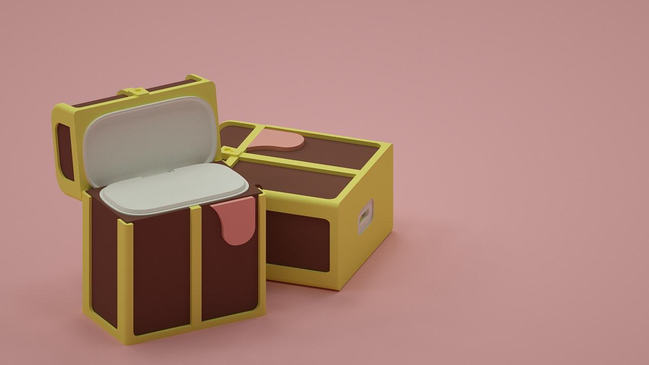OPPO耳机套-宝箱怪（图ZMTkyNzE5NTc2） - 图案 - 站酷设计师我要我的小吉他原创素材 - 站酷ZCOOL