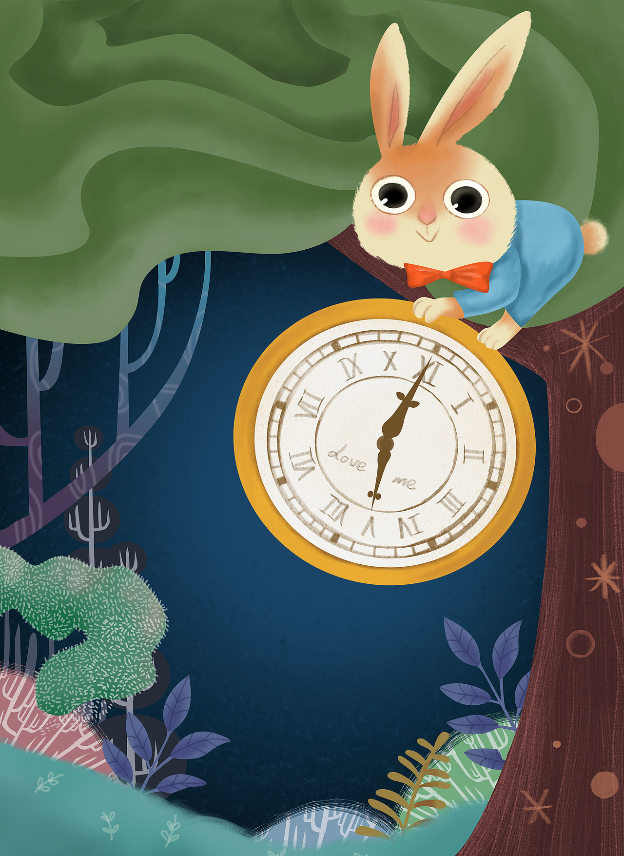 爱丽丝梦游仙境重现插画