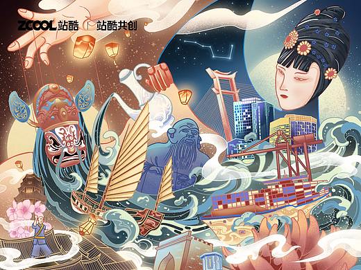 泉州城市主題插畫|偶動泉州（個人主頁-ZNjQ1Nzc1NTY=） - 藝術(shù)插畫 - 站酷設(shè)計(jì)師昊設(shè)計(jì)Hdesign原創(chuàng)素材 - 站酷ZCOOL