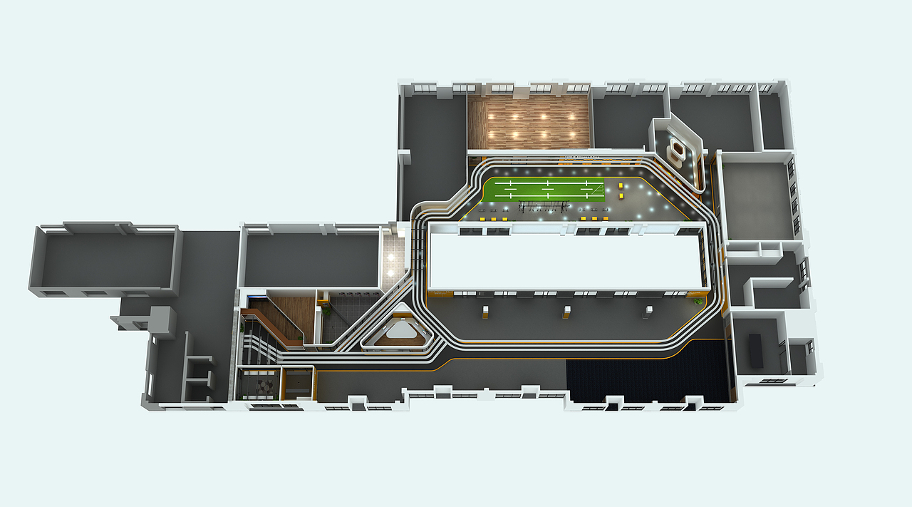 踏月健身房空间设计（德阳店）（图ZMjE2MDk1MTg4） - 家装设计 - 站酷设计师方案设计师原创素材 - 站酷ZCOOL
