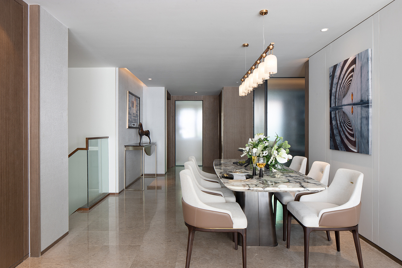 拓者设计吧首发 | 408㎡现代简约静谧生活-無相镜界