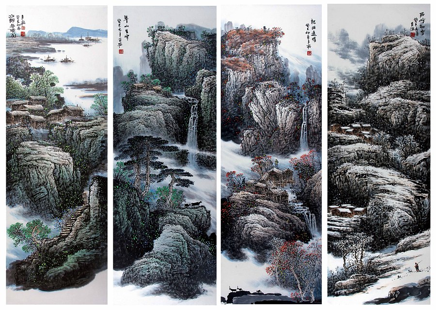 原创作品:冀中画院院长张月岗——太行山水艺术