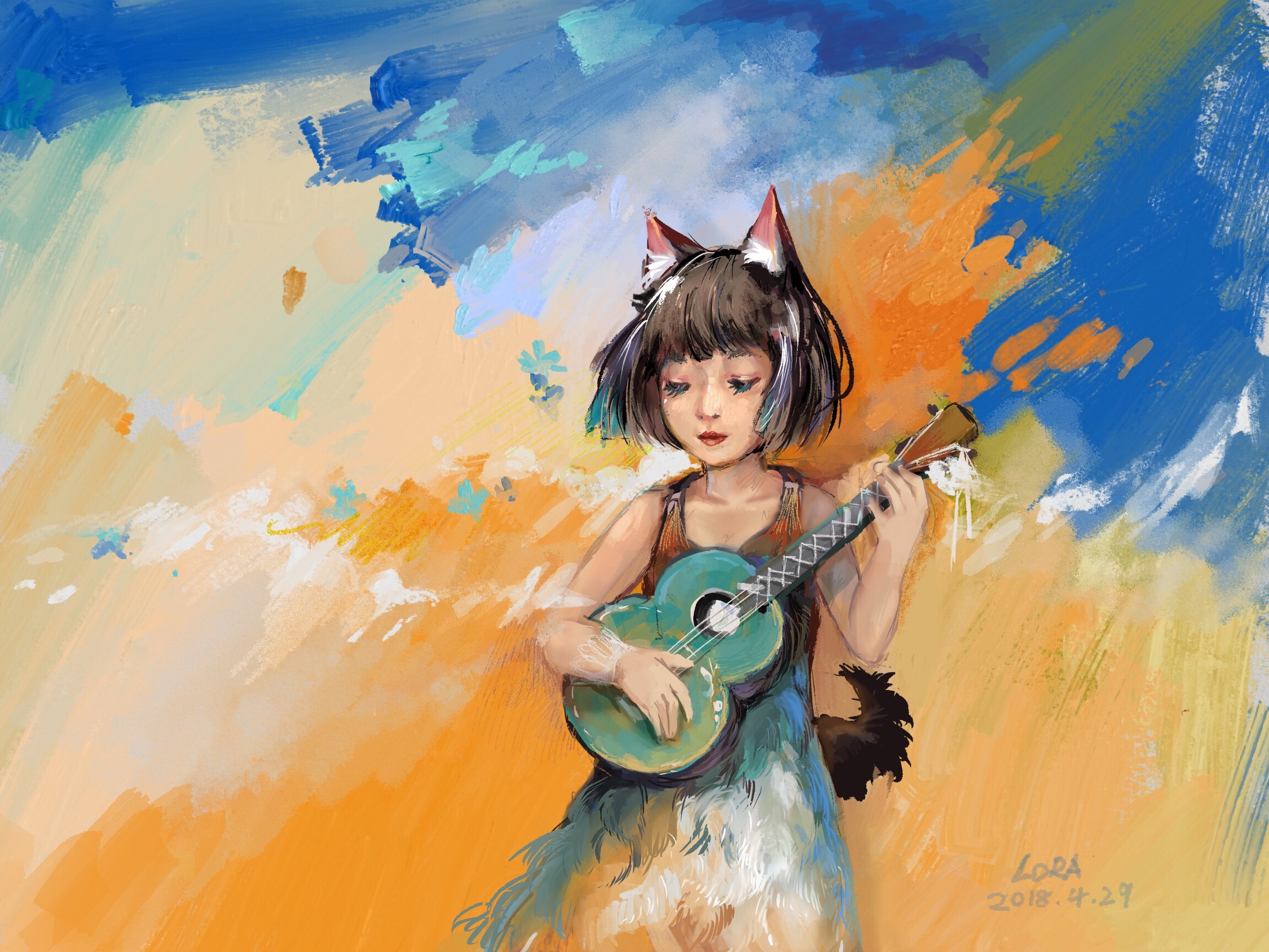 "当我弹琴的时候,我的内心活动"