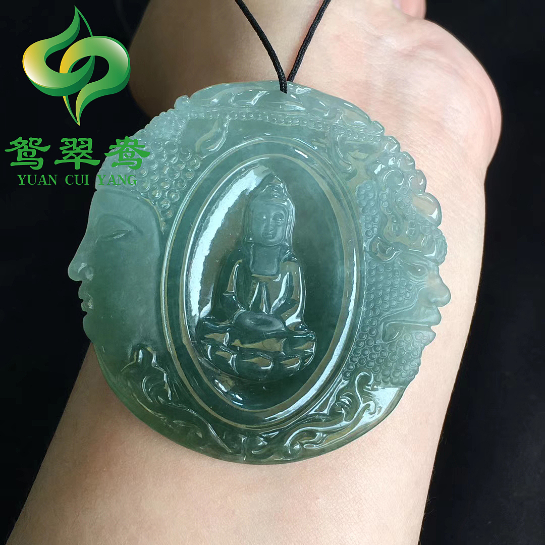 -鸳翠鸯珠宝-【天然翡翠吊坠|一念之间|感悟人生】—