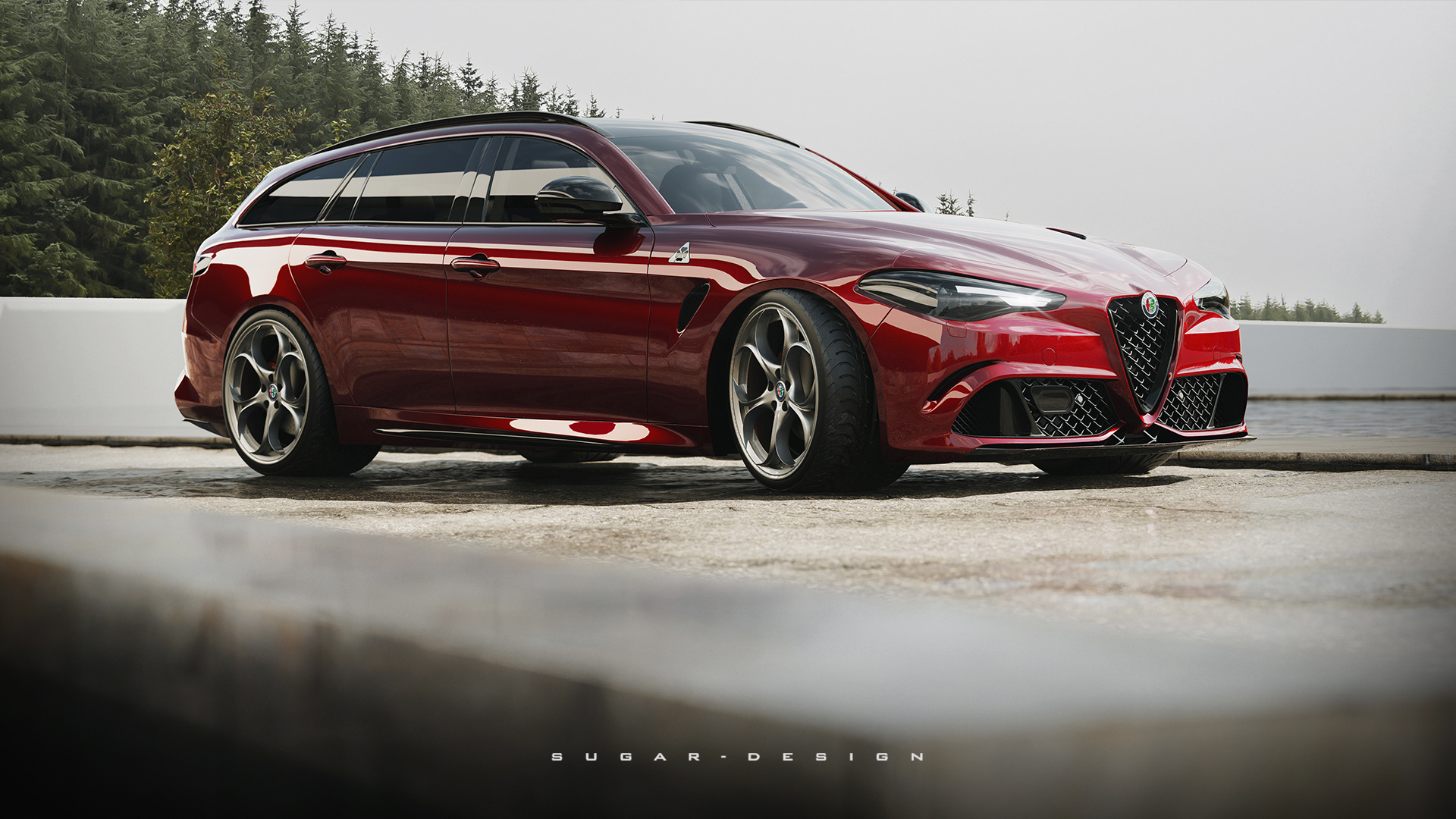 阿尔法·罗密欧giulia 四叶草旅行车新车预览!