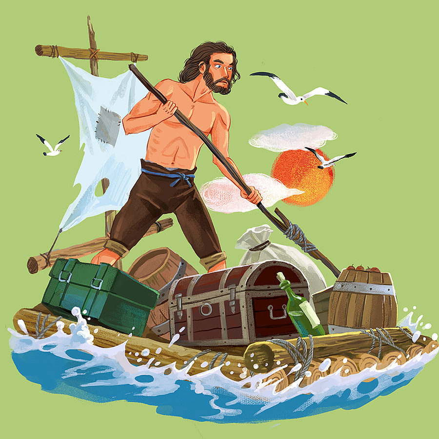 《鲁滨逊漂流记》