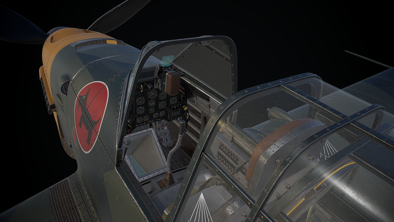 这里用pbr的流程,做了一个带驾驶舱细节的斯图卡b2型,涂装为德国空军