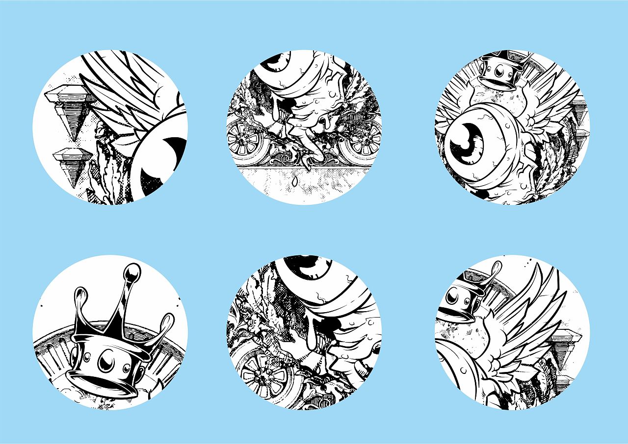 联想元素:皇冠,钻石,翅膀,竞速飞车等元素构成.