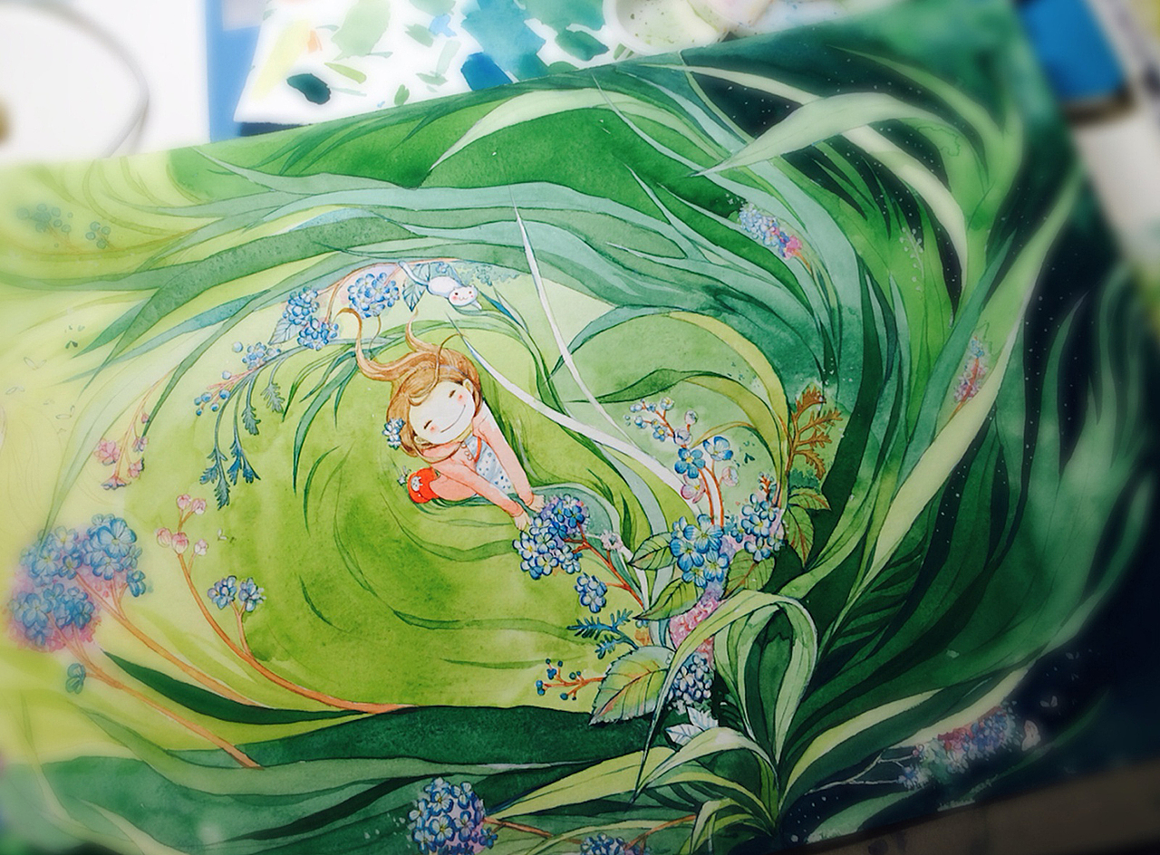 春天来了，水彩画起来（图ZNzQ0OTIyNDA=） - 创作习作 - 站酷设计师舞小仙原创素材 - 站酷ZCOOL