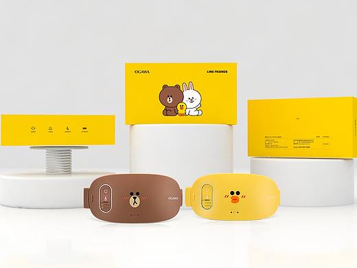 LINE FRIENDS 包装设计 C4D渲染产品包装 平面设计
