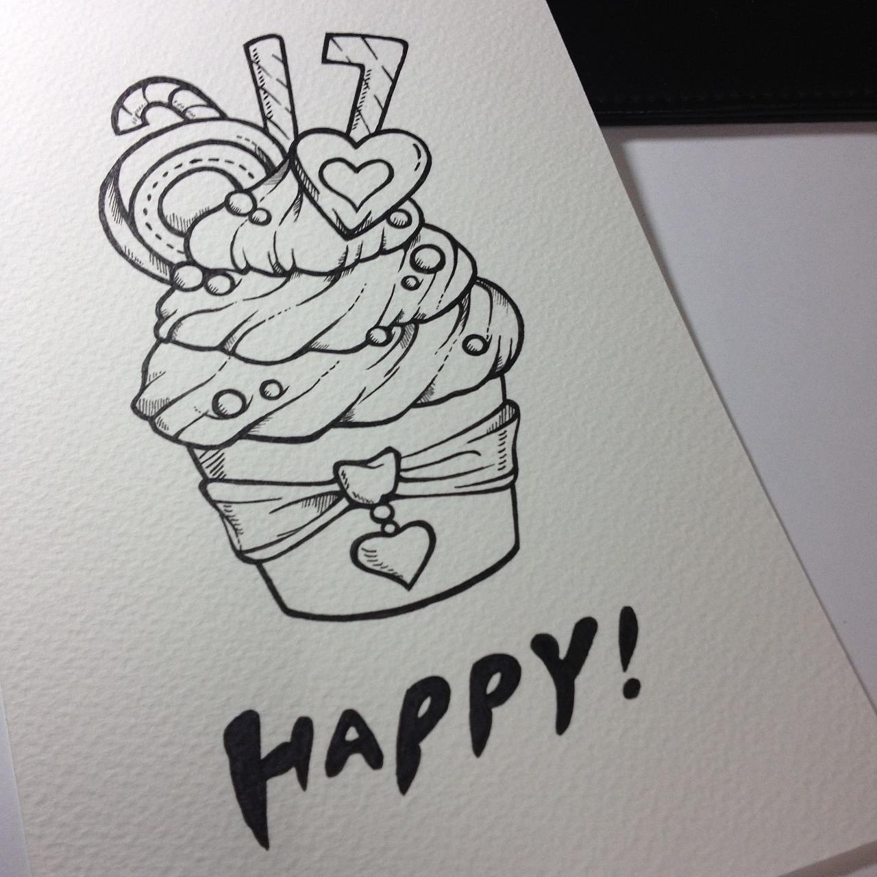 三层生日蛋糕简笔画画法图片步骤💛巧艺网